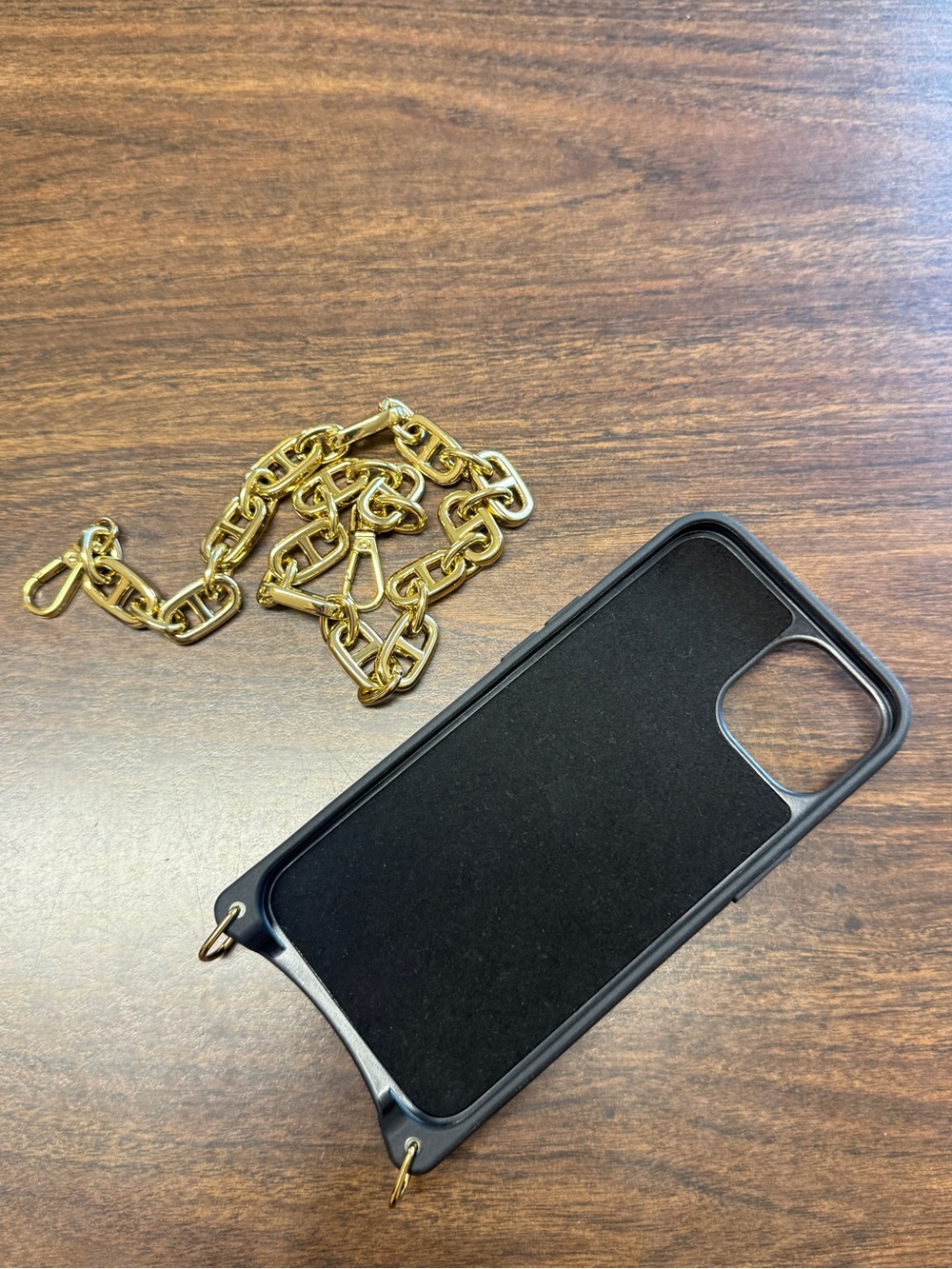 Bandolier Hailey Case for iPhone 14 in Red/Gold with Isla Wristlet - Picture 6 of 15